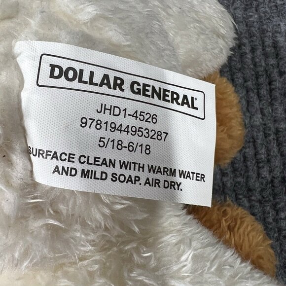 Santa Dog 10” Plush Christmas‎ Hat Stuffed Animal Toy Brown White Dollar General - Picture 6 of 13